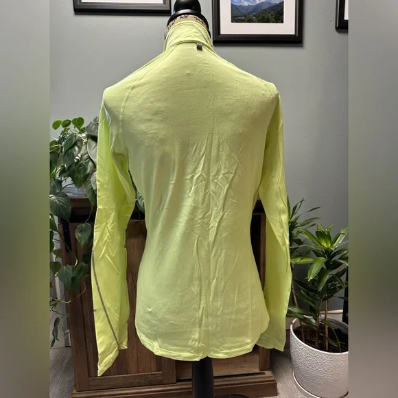 Nike Element dri fit fluorescent yellow 1/2 zip up running top. Size M. - Picture 4 of 5